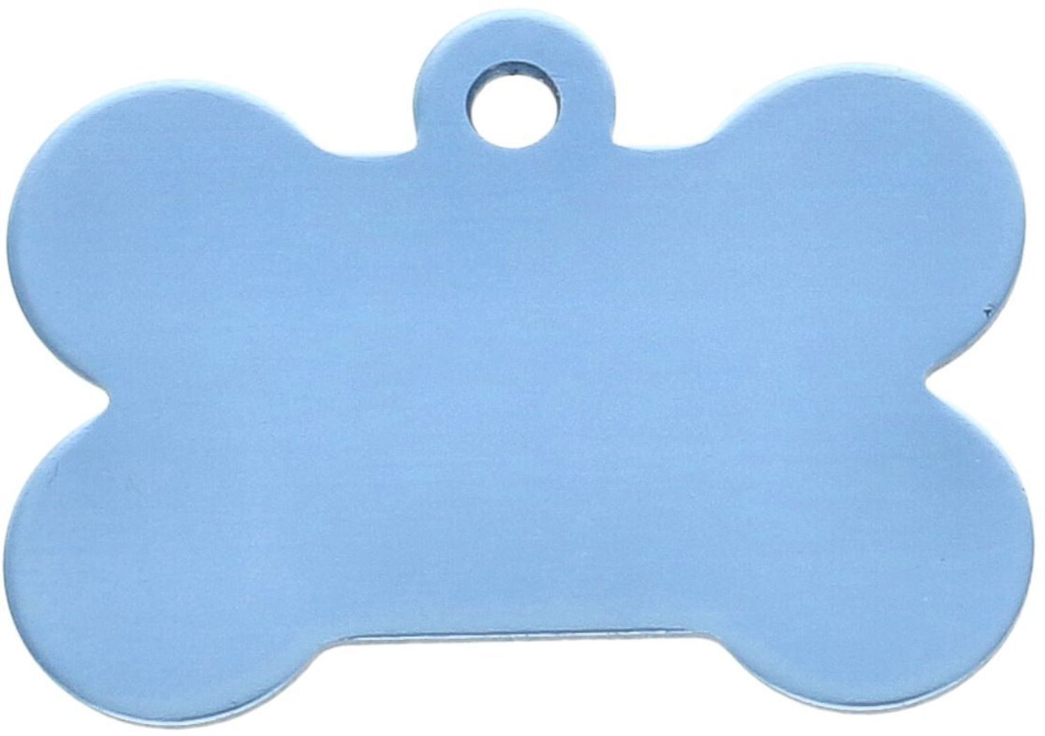 Adresówka dla psa w kształcie kości Blue L. Niebieska blaszka o wymiarach 3,7 × 2,5 cm idealna do graweru numeru telefonu lub imienia pupila. Lekka, trwała i stylowa.1.jpg